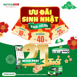 Tưng bừng giảm giá - Phá đảo sinh nhật NETCO Post