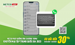 KHUYẾN MẠI 30% PHÍ VẬN CHUYỂN TẠI NETCO POST