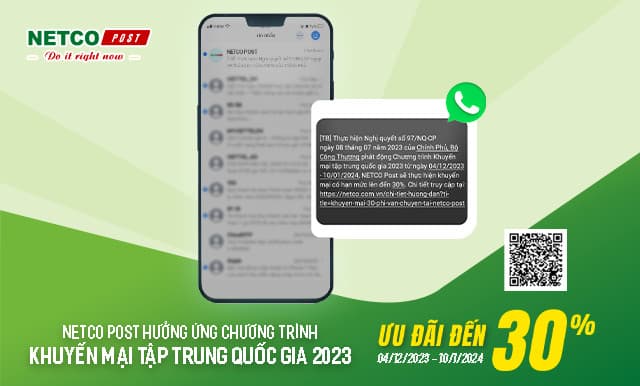 KHUYẾN MẠI 30% PHÍ VẬN CHUYỂN TẠI NETCO POST