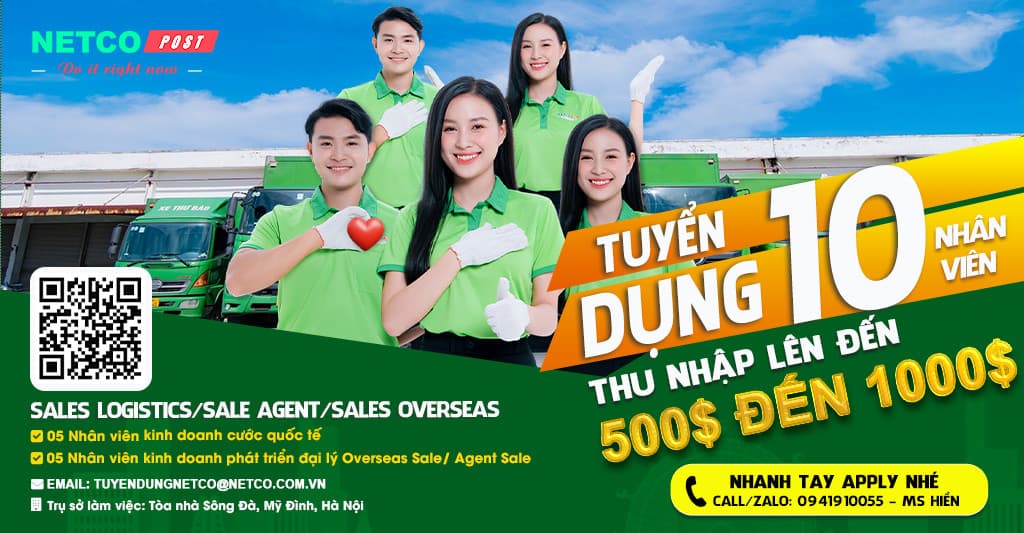 NHÂN VIÊN SALES LOGISTICS/ SALE AGENT/ SALES OVERSEAS